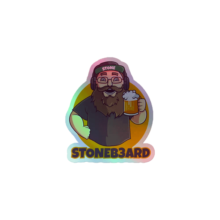 StoneB3ard Holo Sticker product image (1)