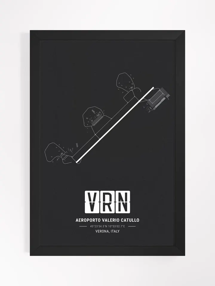 Framed Airport VRN Premium Map On Matt Paper product image (1)