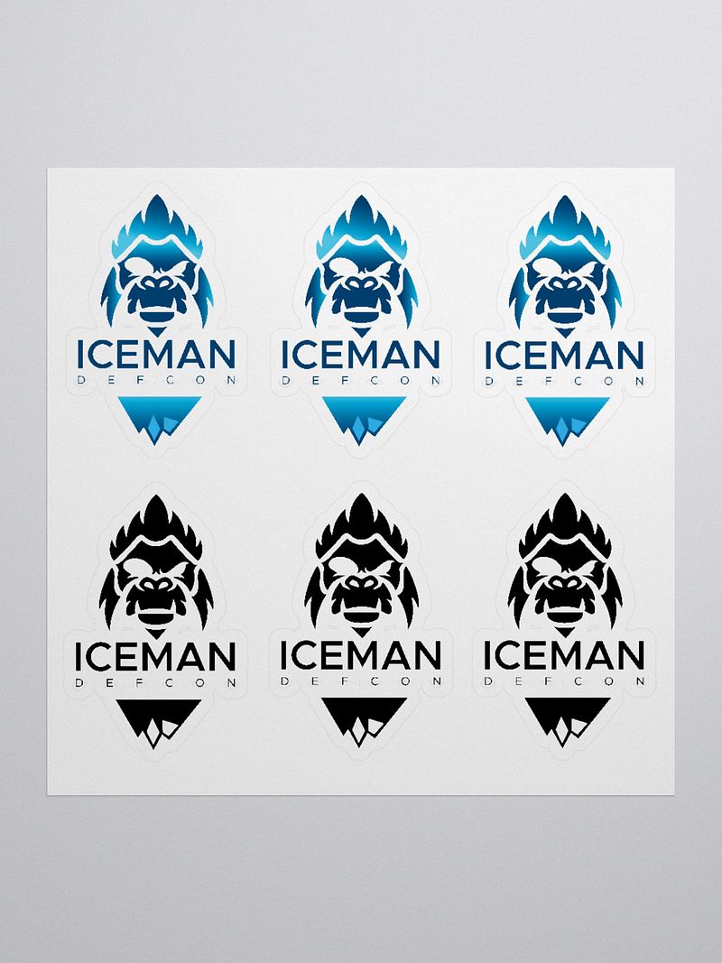 Sticker set ICEMAN Yeti D E F C O N