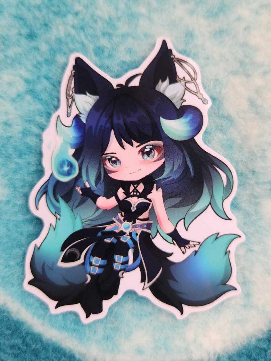 Moonvale Chibi Kitsune Sticker product image (1)