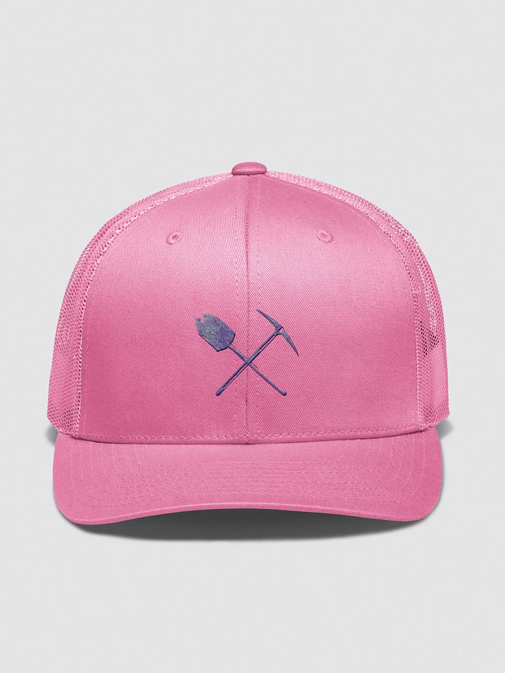 Gold Mining Trucker's Hat: Pink product image (1)