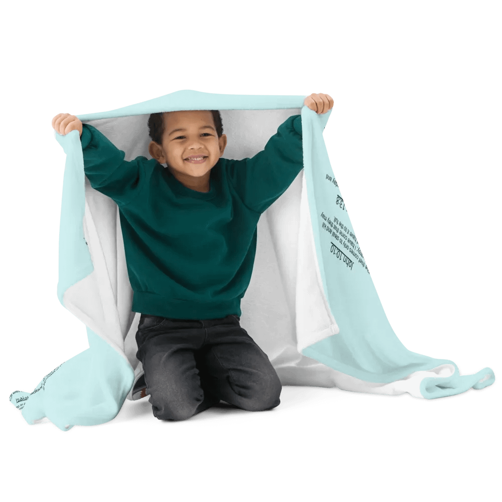 Armour Of God Light Blue Prayer Blanket product image (6)