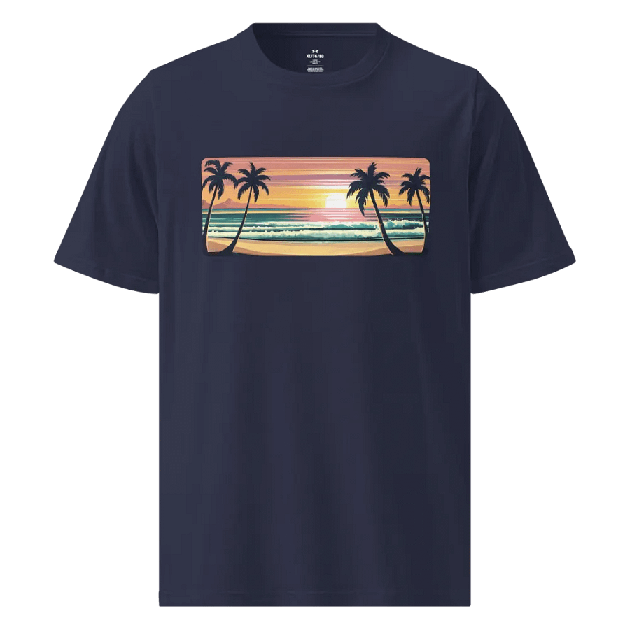 Beach Sunset Cropped Unisex T-shirt, Under Armour product image (1)