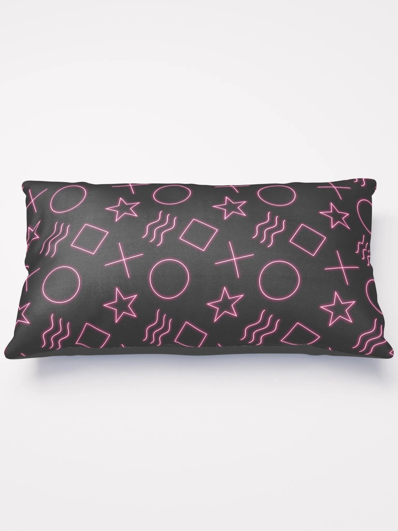 ESP Card Pattern Half-Print Solid Back Pillow—Berry Edition product image (1)