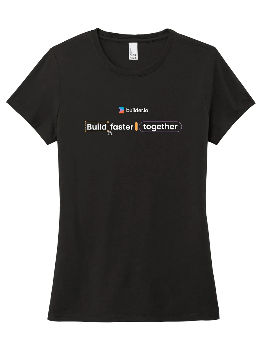 Builder.io - Women's Build Faster Perfect Tri Tee product image (1)