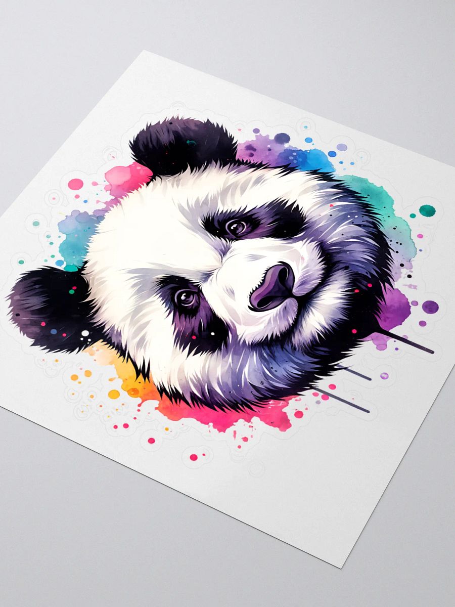 Watercolor Panda Kiss-Cut Sticker product image (3)