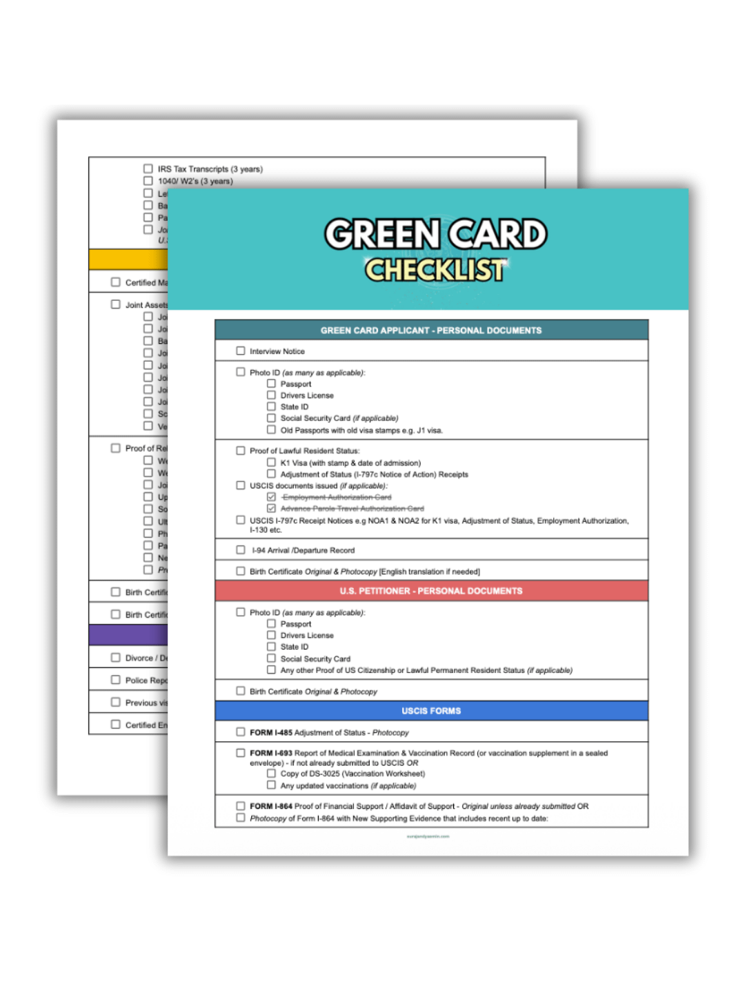 GREEN CARD INTERVIEW PACKET ULTIMATE BUNDLE! product image (6)