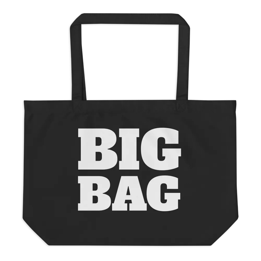 "Big Bag" Certified Organic Black Tote Bag product image (3)