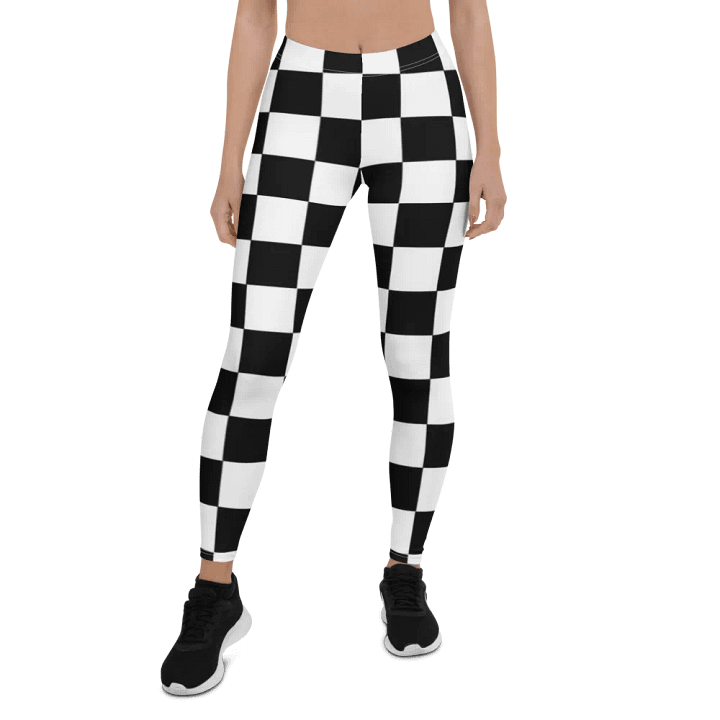 Checkerboard Chic All-Over Leggings product image (1)