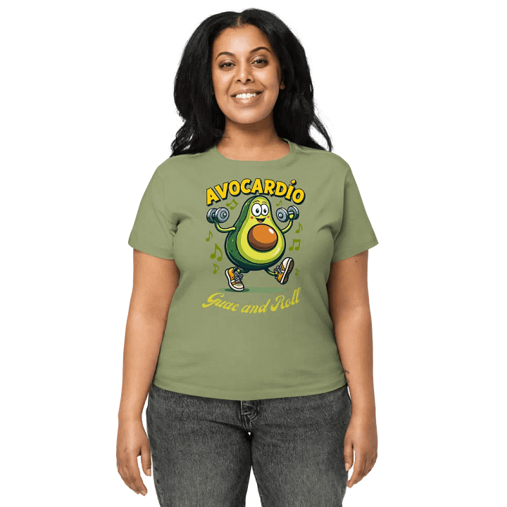 Avocardio Cartoon Women's High-Waisted Tee product image (6)