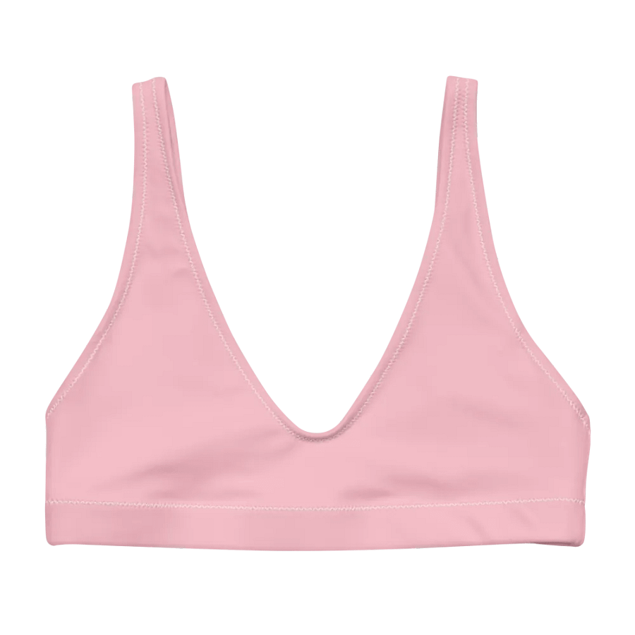 Plain Color Pink Padded Bikini Top product image (5)