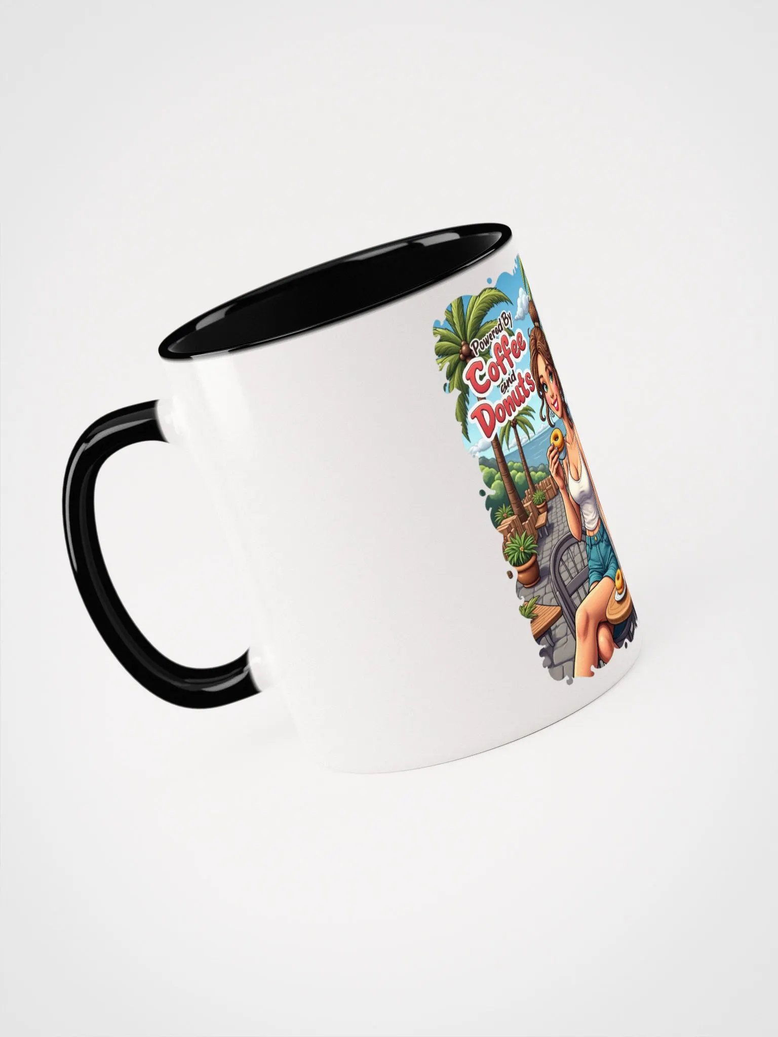 Powered By Coffee and Donuts Ceramic Mug product image (39)