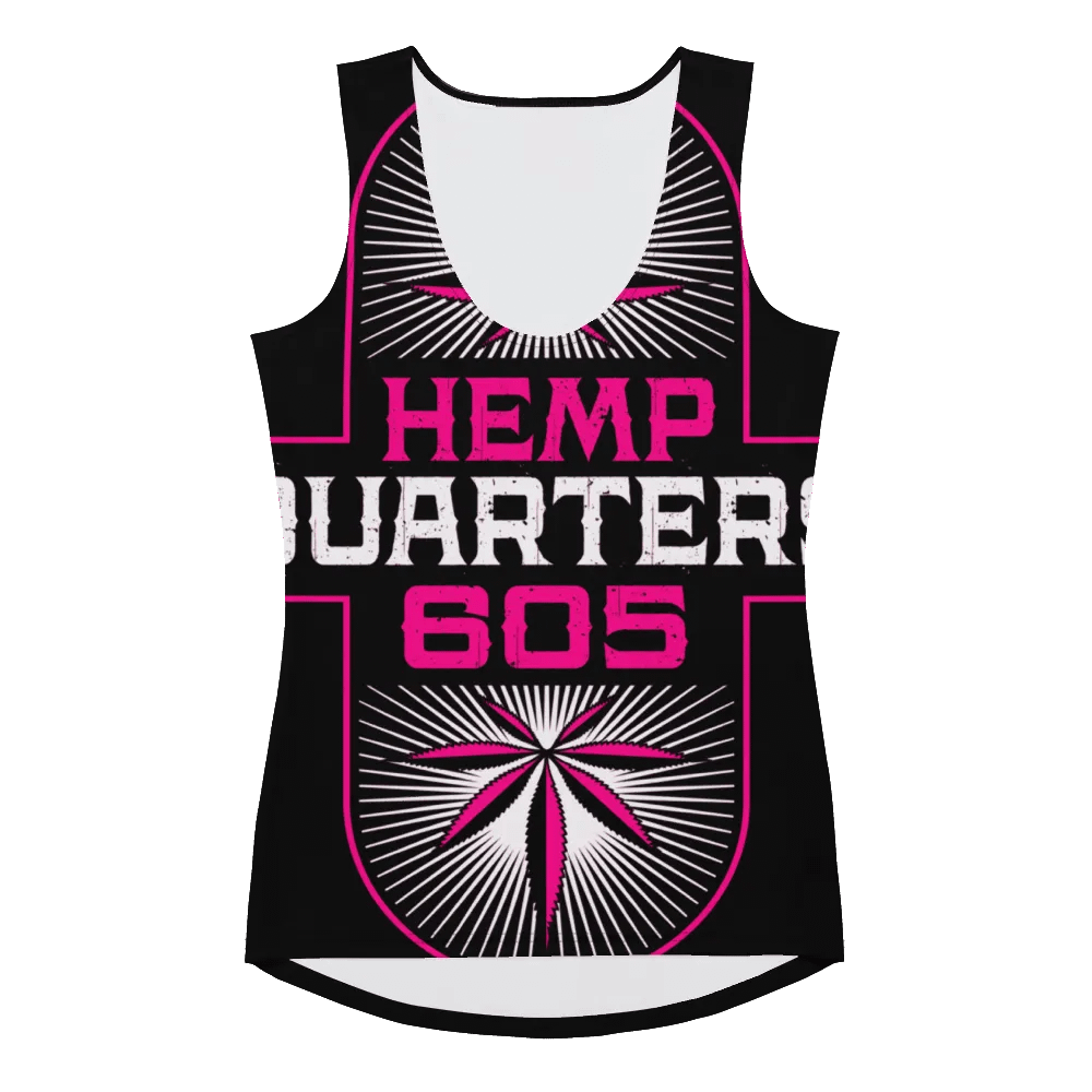 HempQuarters Pink Logo Tank Top product image (3)