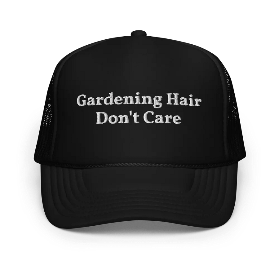 Gardening Hair Don't Care - Funny Embroidered Hat Trucker Cap product image (1)