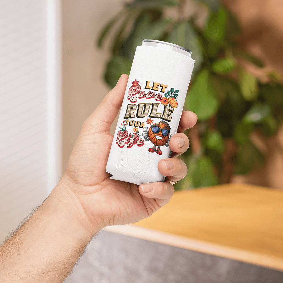 Let Love Rule Your Life Basketball Can Cooler product image (4)