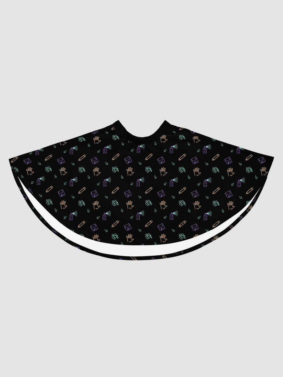 Computer Lab pattern skater skirt product image (7)