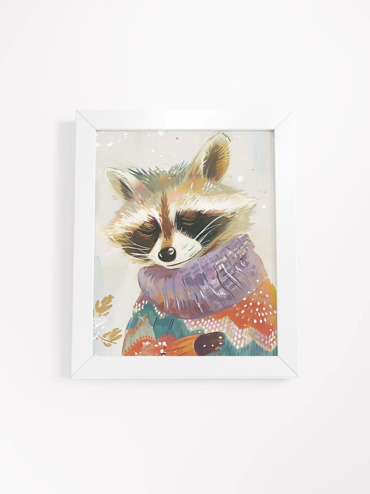 Cozy Raccoon Dreams Framed Poster product image (1)