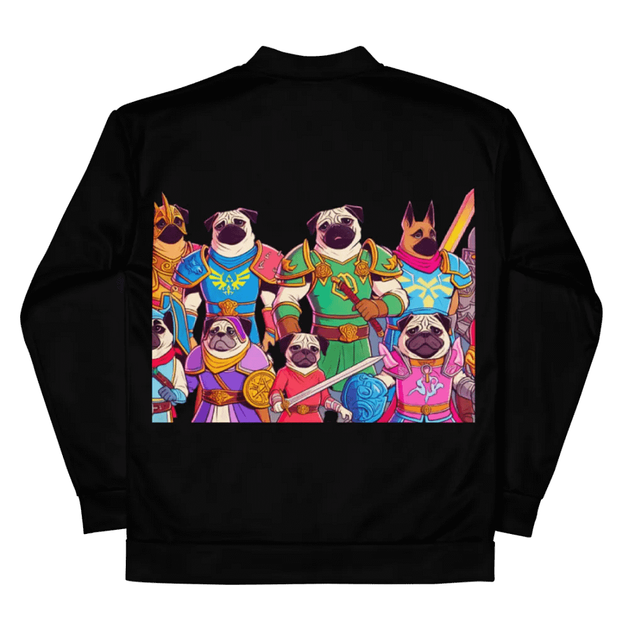 PugNation All-Over Print Bomber Jacket product image (10)