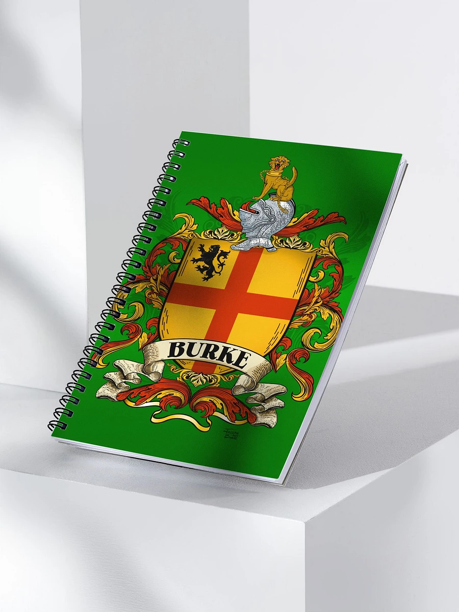 The Burke Family Coat of Arms Crest Notebook product image (3)