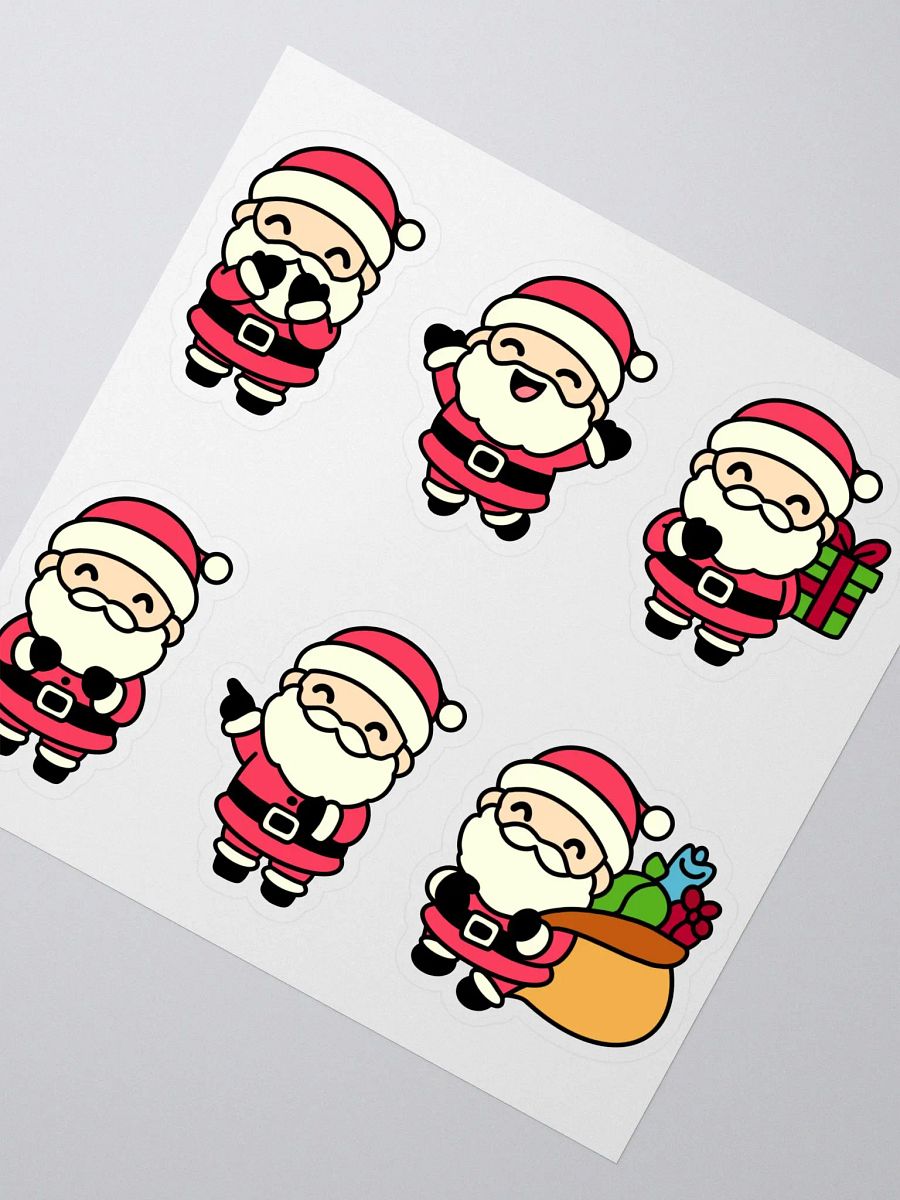 Cute Santa Christmas Stickers – Perfect for Cards, Gifts, and DIY Projects product image (2)