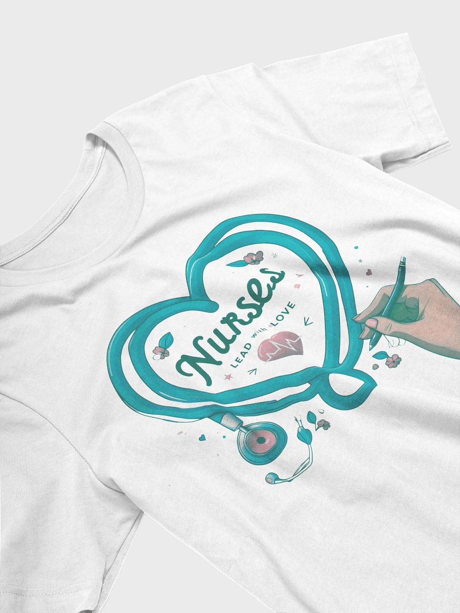 Heartfelt Nurses Lead with Love T-Shirt product image (29)
