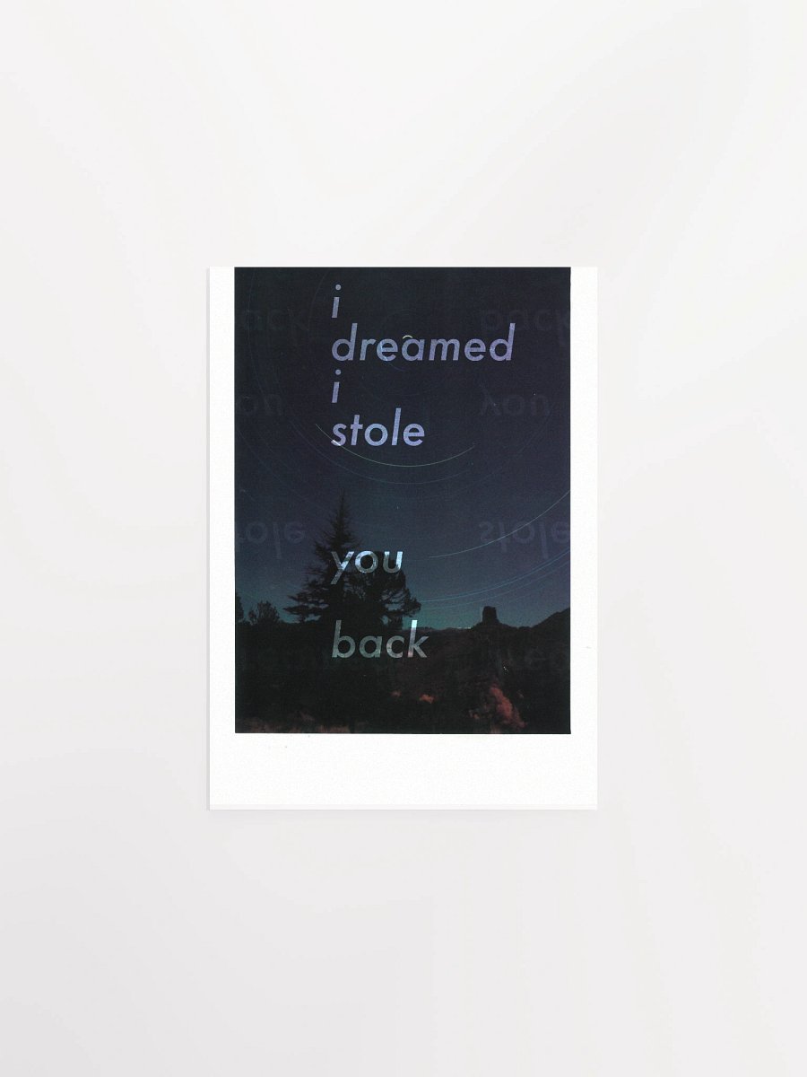 I DREAMED I STOLE YOU BACK Mixed Media Print product image (1)