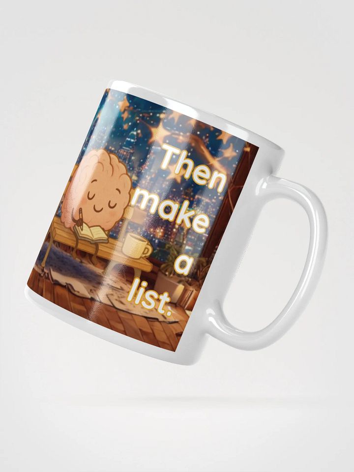 Dream Big Then Make a List - Kawaii Motivational Coffee Mug product image (2)