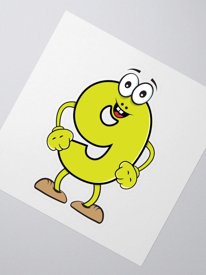 NUMBER 9 THUMBS-UP STICKER product image (6)