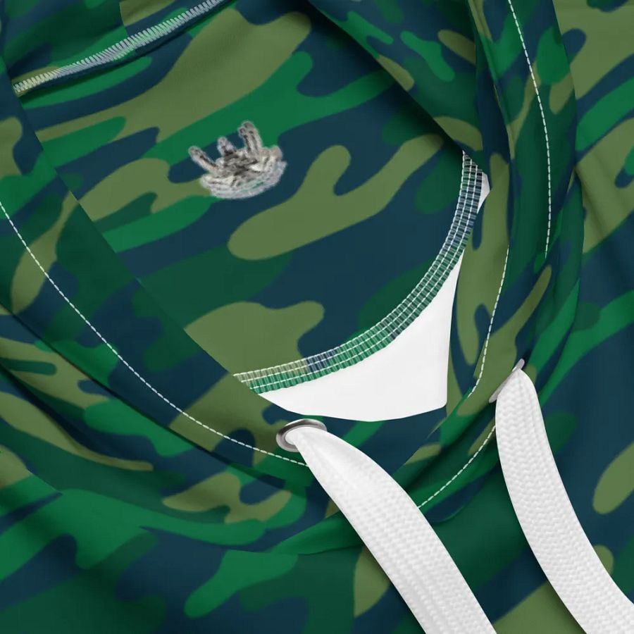 Teal Camouflage Tug CE & CE Flage Hoodie product image (6)