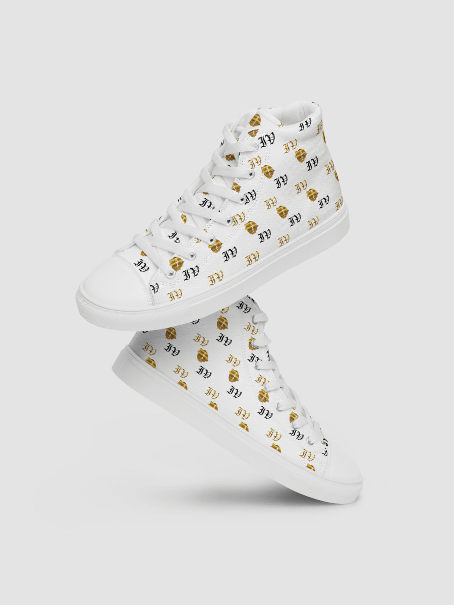 Victor Ivyic Women's High Top Canvas Shoes White product image (1)