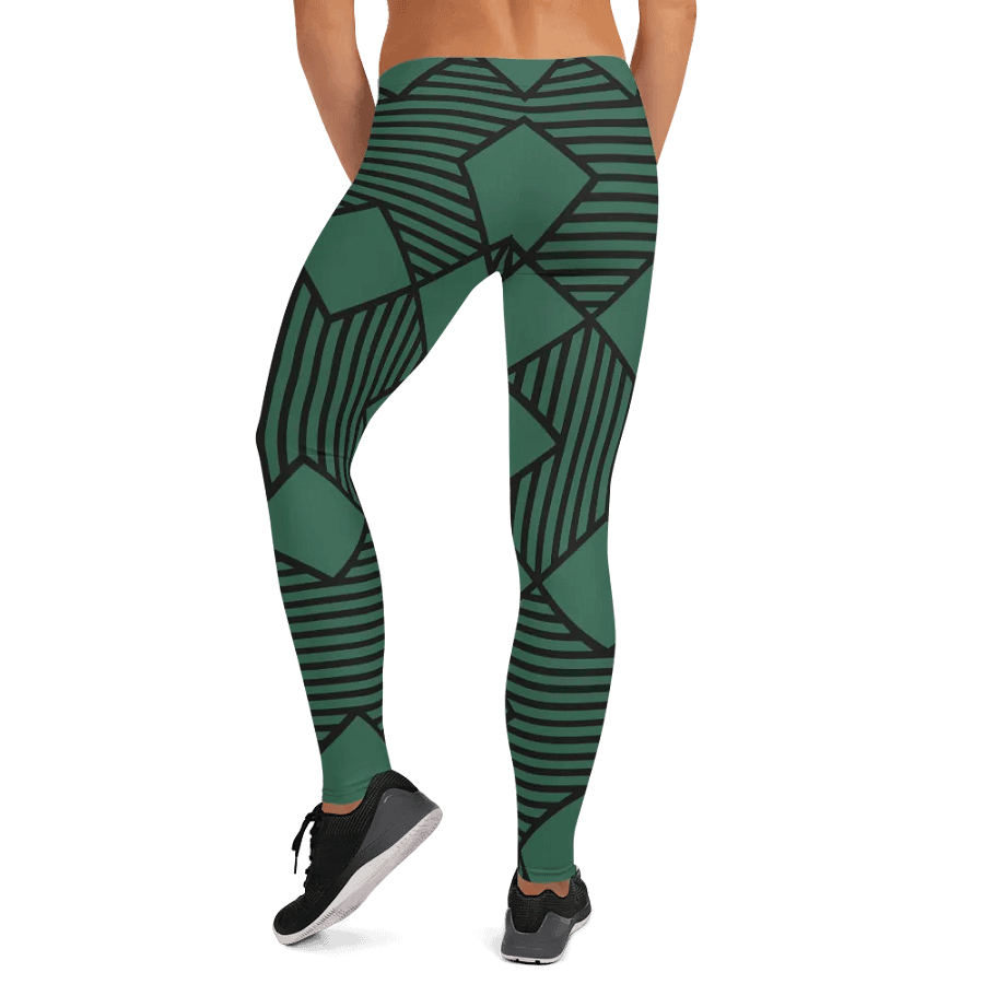 Customizable Geometric Green Leggings product image (12)