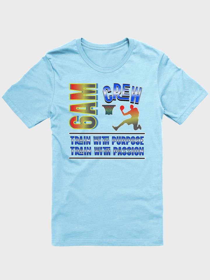 6AM Crew Train With Purpose Train With Passion Basketball Silhouette T-Shirt product image (19)