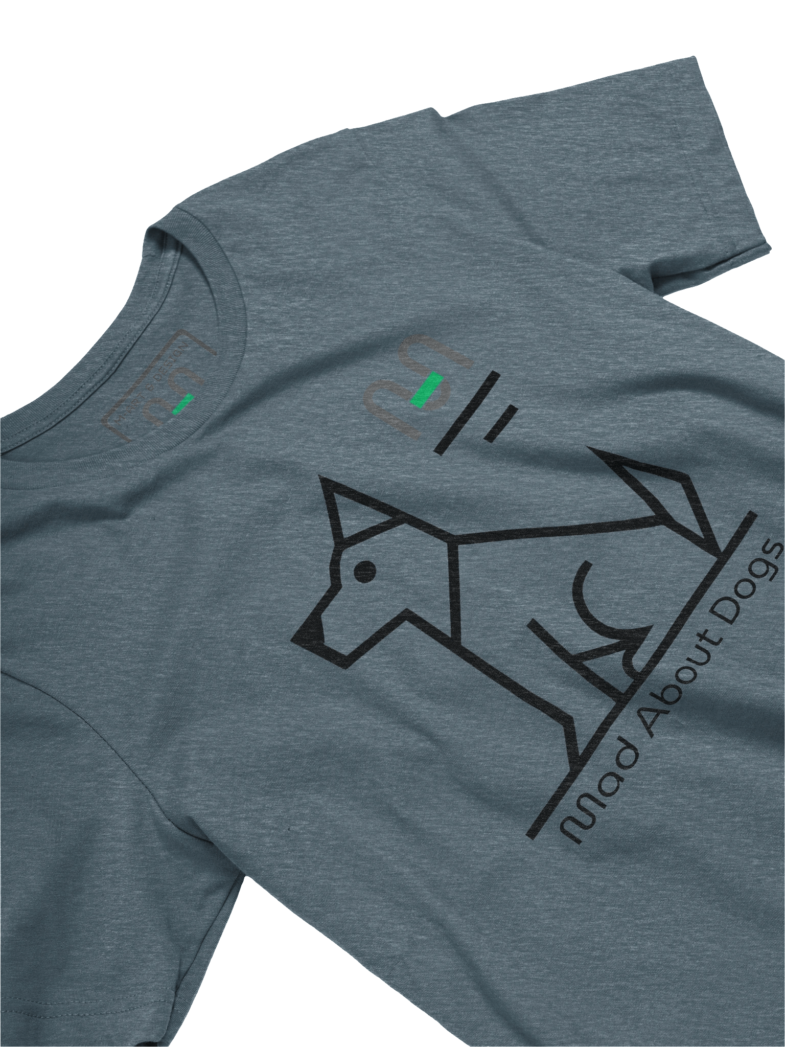 Mad About Dogs – Geometric Monochrome Tee - M-Art & Design product image (24)