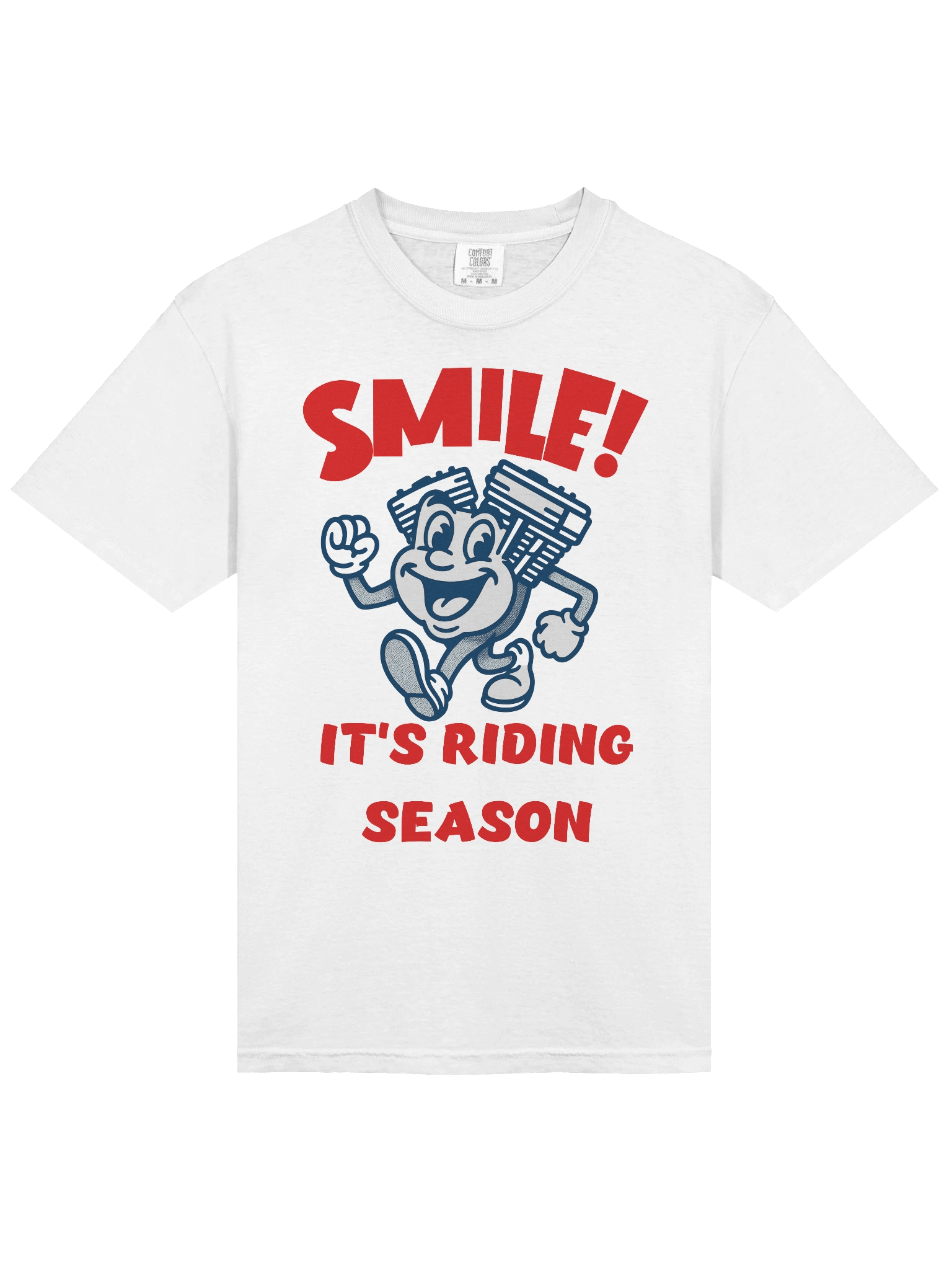 Throttle & Iron “Smile!” Tee — Riding Season Edition product image (3)