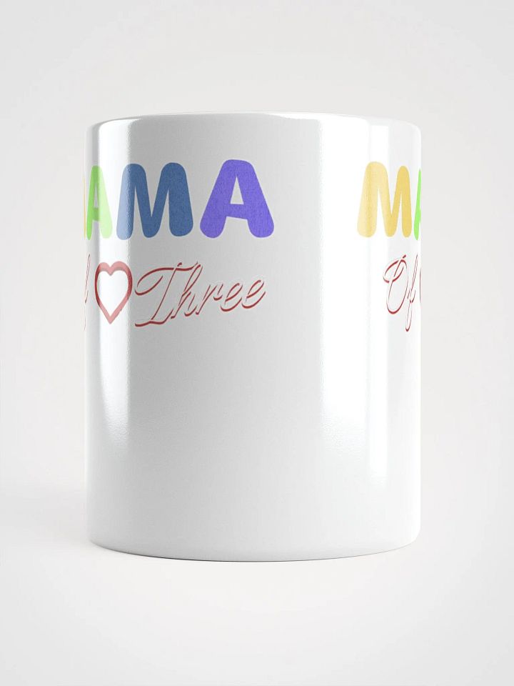 Mama of Three - Loving Family Design White Mug product image (5)