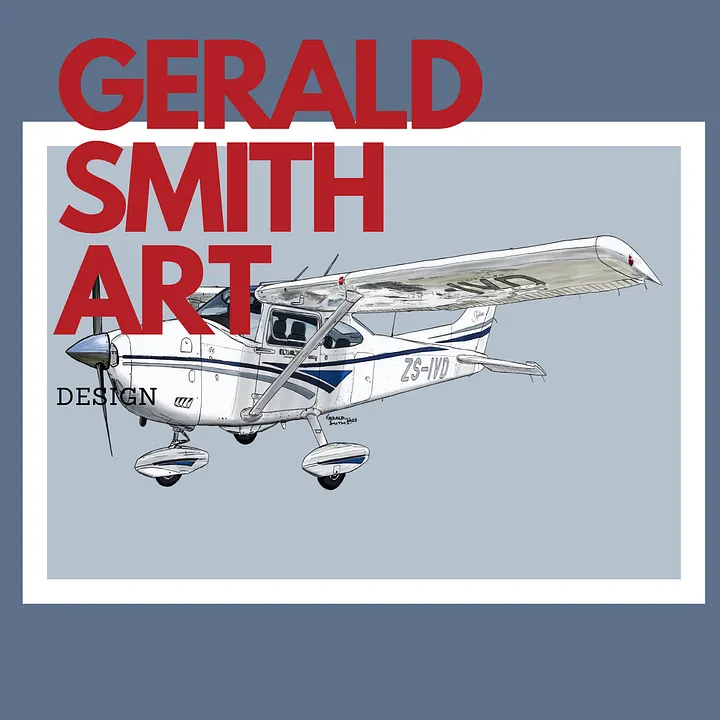 Cessna 182 Skylane Digital Aviation Printable Art Ideal Pilot Gift product image (1)