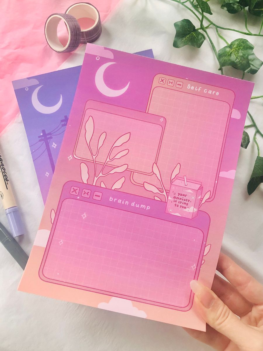 Dreamy Self Care Notepad product image (5)