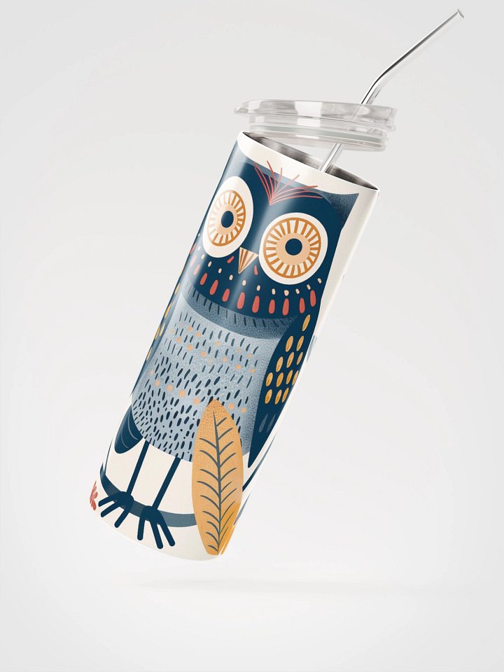 Whimsical Owl Stainless Steel Tumbler product image (2)