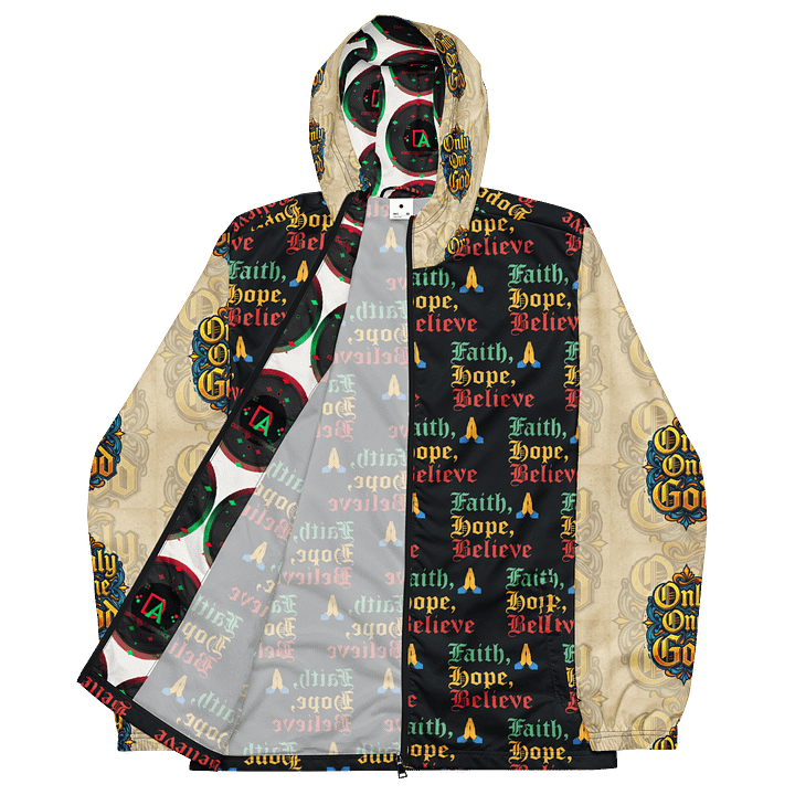 Da Culture Only One God & Faith Hope Believe Unisex Windbreaker Jacket "HOT" For Back To School product image (2)