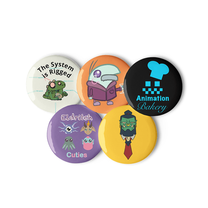 Assorted Animation Bakery Buttons product image (2)