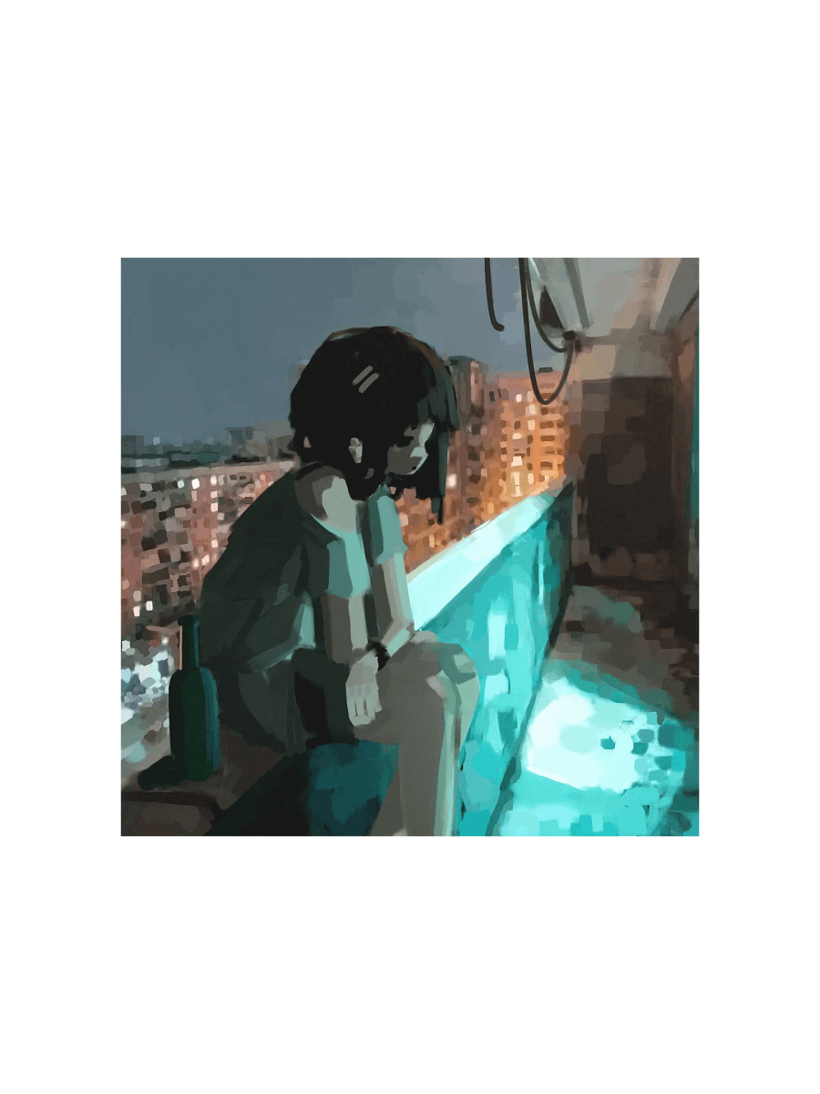Night Balcony Poster product image (1)