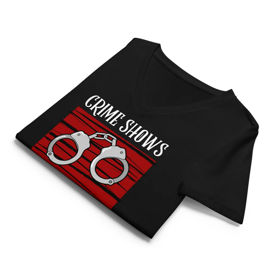CrimeClothes Crime Shows and Comfy Clothes Relaxed V-Neck T-Shirt product image (10)