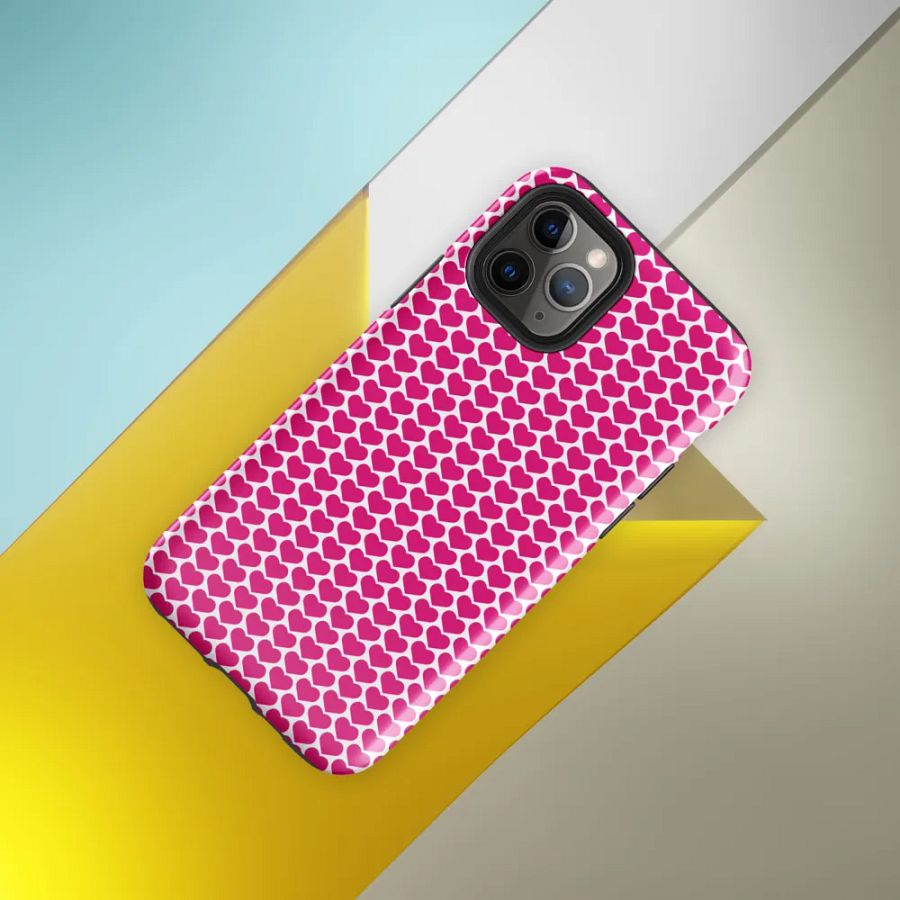 Tough Case for iPhone® (pink heart) product image (59)