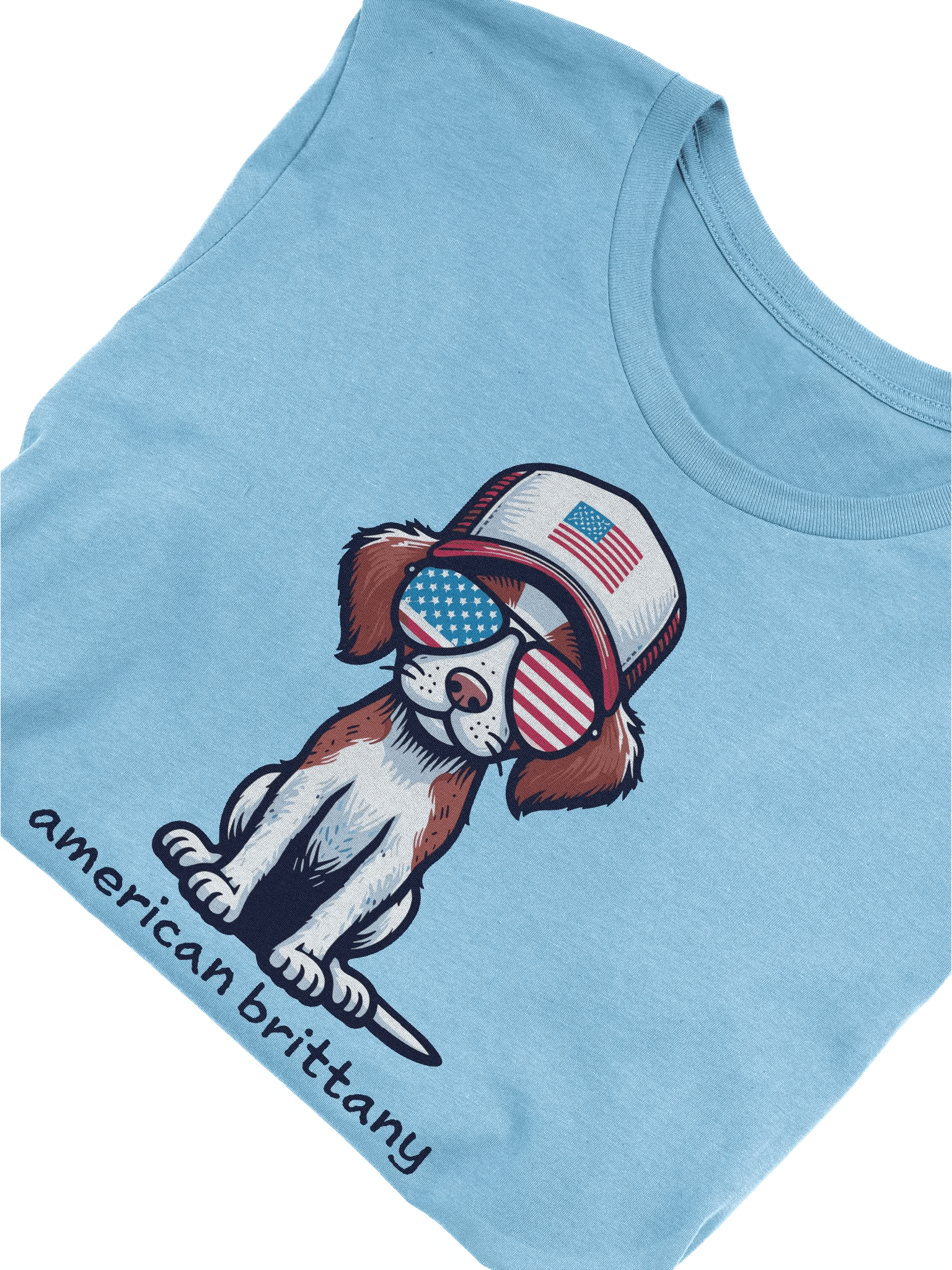 Patriotic American Brittany T-Shirt product image (3)