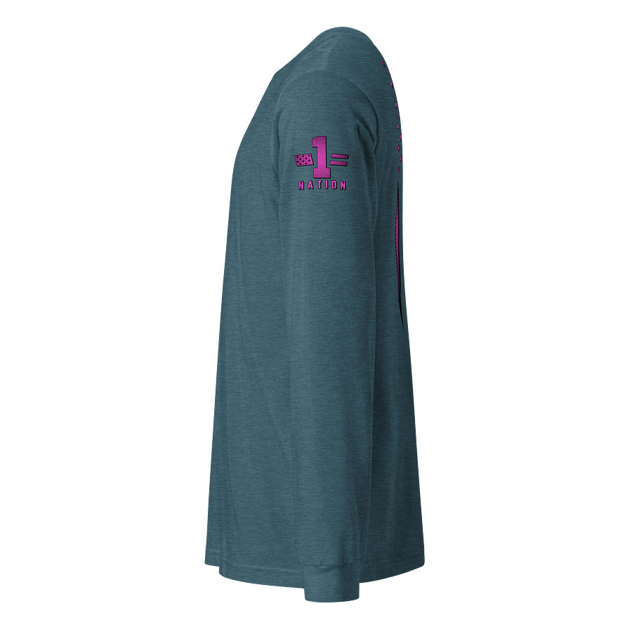 Pink Carbon Onyx American Flag Long Sleeve product image (6)