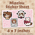 Miaelou Comfy Sticker Sheet [PREORDER]