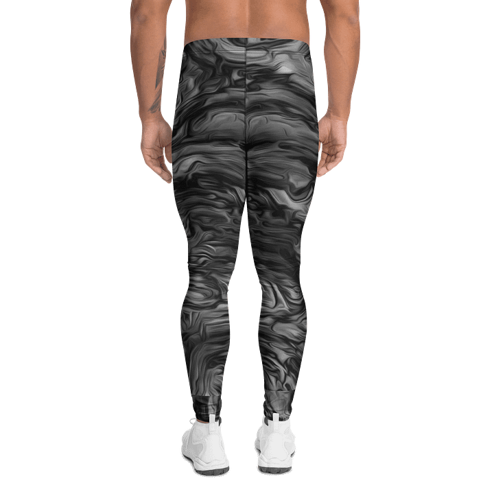 Smoke Swirl Effect Print Men's Leggings product image (2)