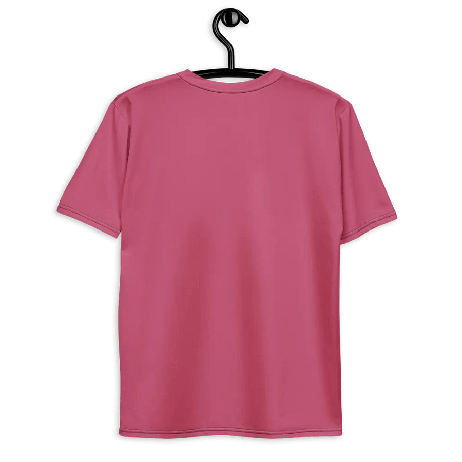 Plain Vibrant Red Soft Summer Men's Crewneck Polyester Heavyweight Premium T-Shirt by Treasure Pie product image (9)