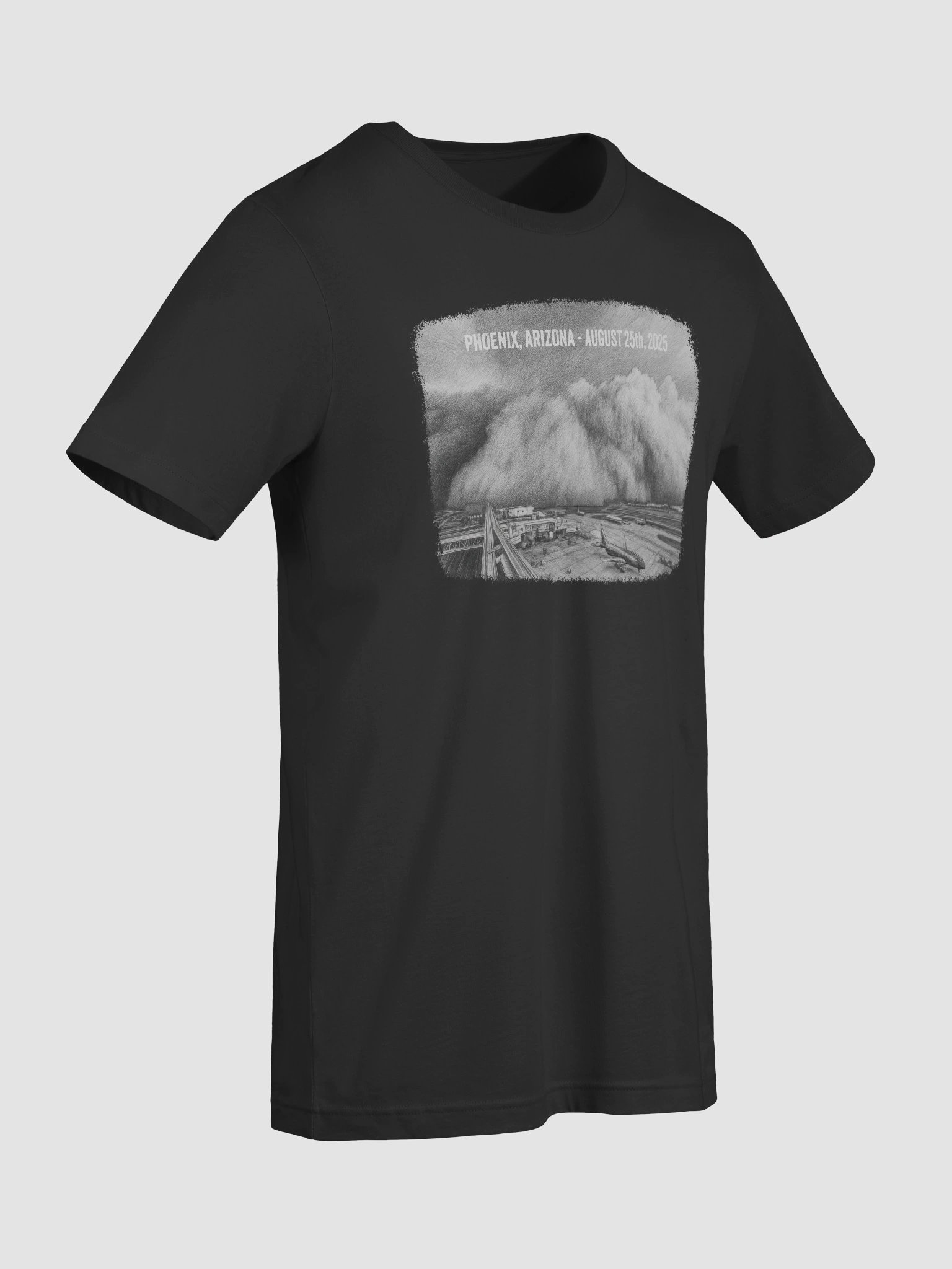 "August 25th, 2025 Haboob" - Penciled Rendition T-Shirt product image (58)