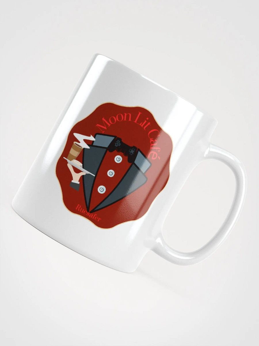 Moon Lit Cafe - White Glossy Mug product image (4)